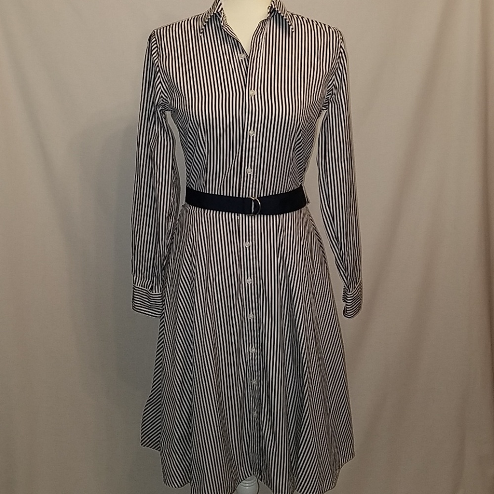 Ralph Lauren Striped Shirtdress Size 6